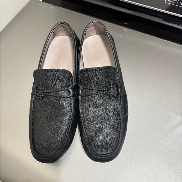 Ferragamo Men's Front 4 Leather Drivers - Picture 3 of 10